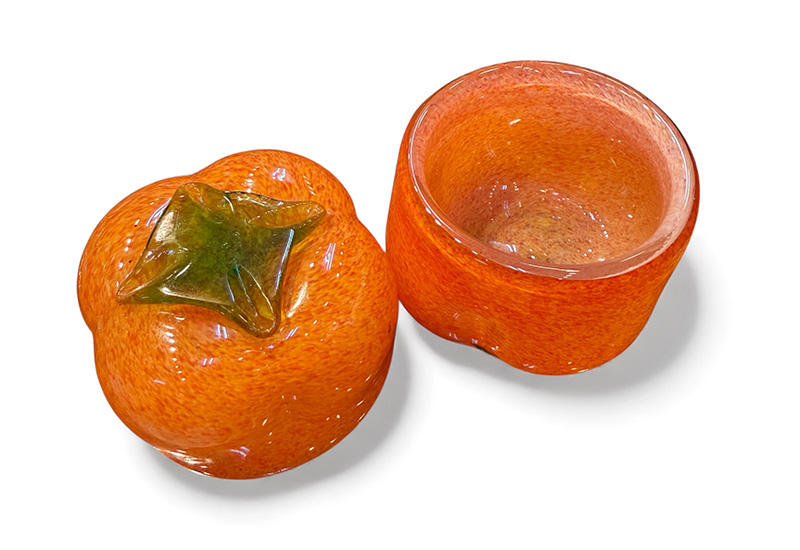 吉柿滿盈 吉事滿盈桔子果盒 玻璃收納盒 玻璃擺飾